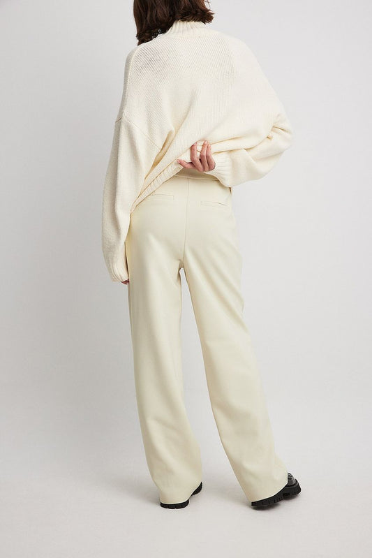 Na-kd High Waist Deep Pleated Suit Pants