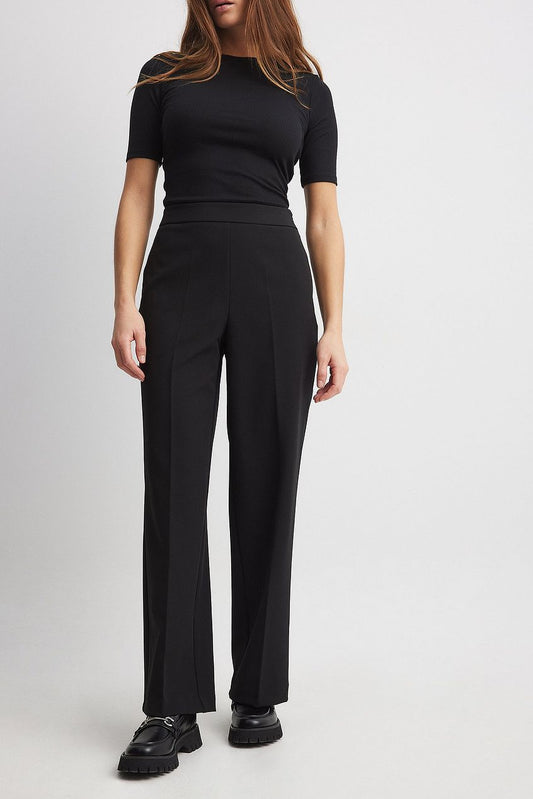 High Waist Straight Leg Pants