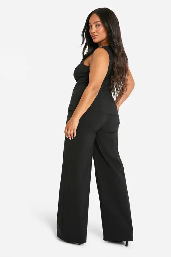 Boohoo - Plus Super Stretch Fitted Long Line Waistcoat
