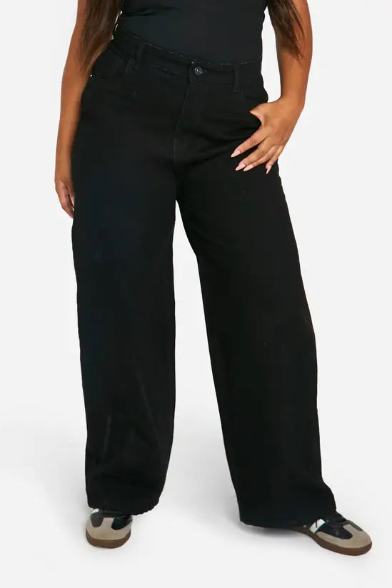 Boohoo Basics Plus Straight Leg Jeans