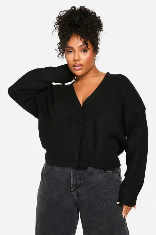 boohoo Plus Soft Knit Oversized Cardigan
