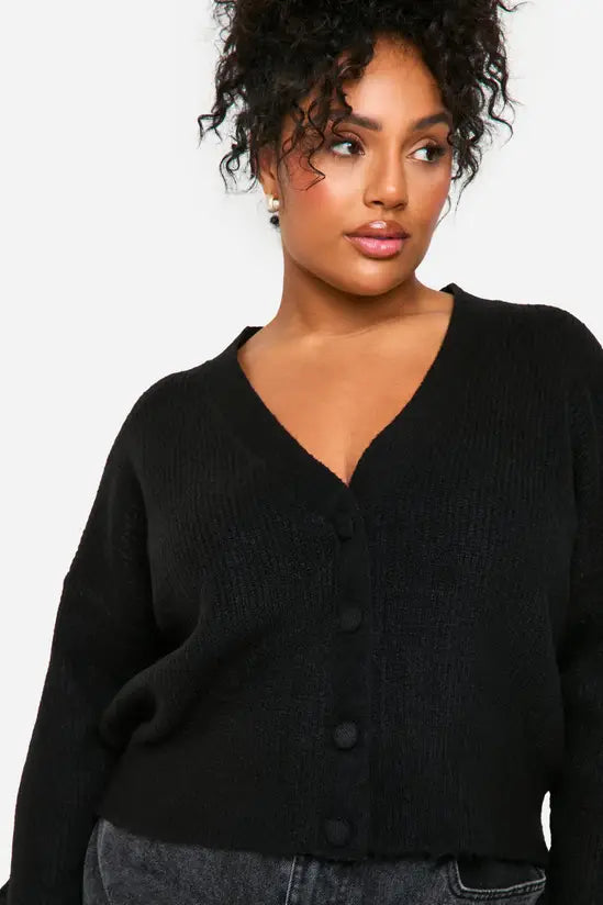 boohoo Plus Soft Knit Oversized Cardigan