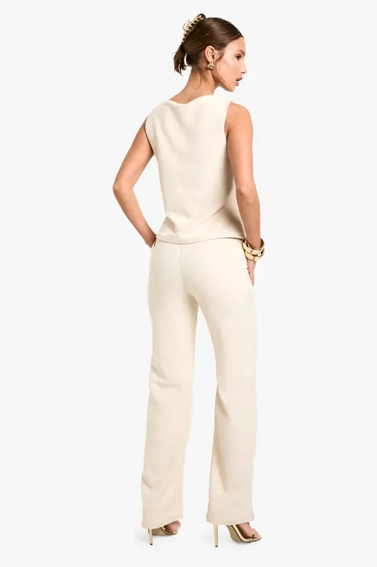 boohoo Textured Wide Leg Trouser