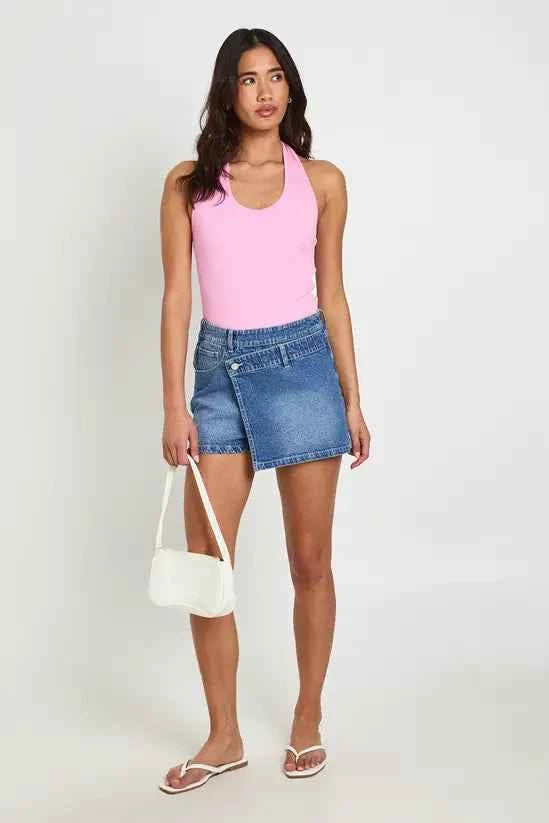 boohoo Denim Skort