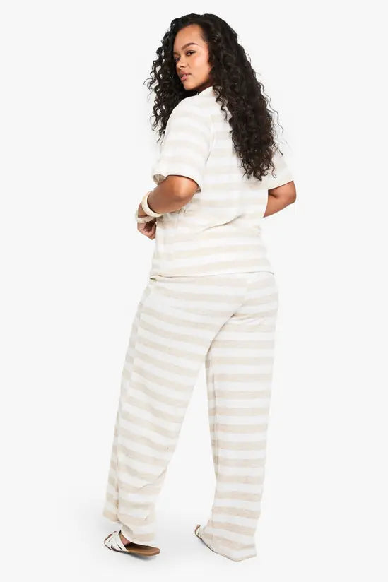 boohoo Plus Single Channel Drawstring Waist Super Oversized Wide Leg