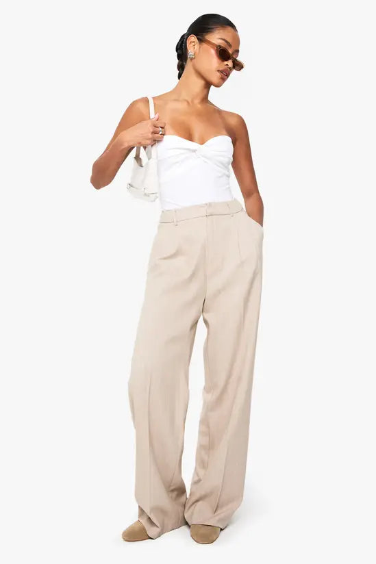 boohoo Twist Front Bandeau Top