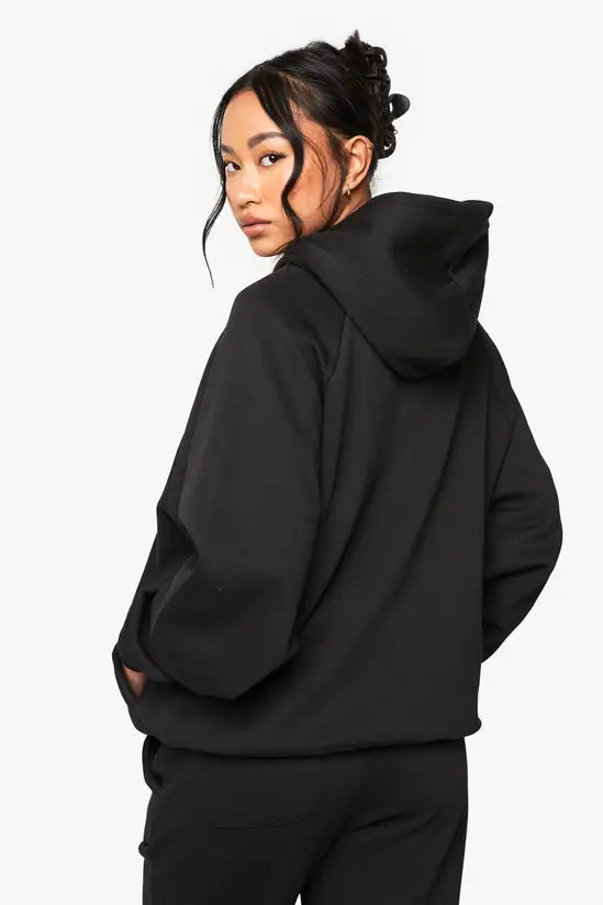 boohoo Raglan Seam Oversized Hoodie