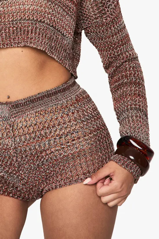 boohoo Crochet Lightweight Festival Shorts