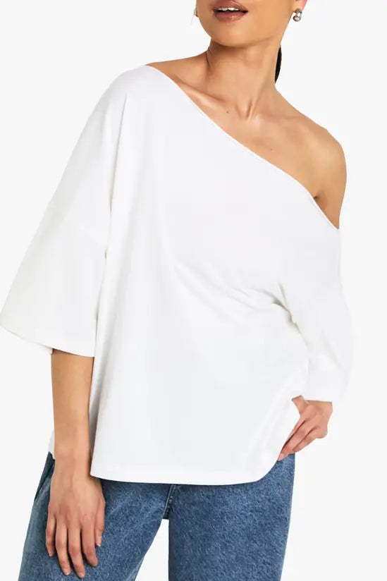 Boohoo Off The Shoulder Oversized T-Shirt