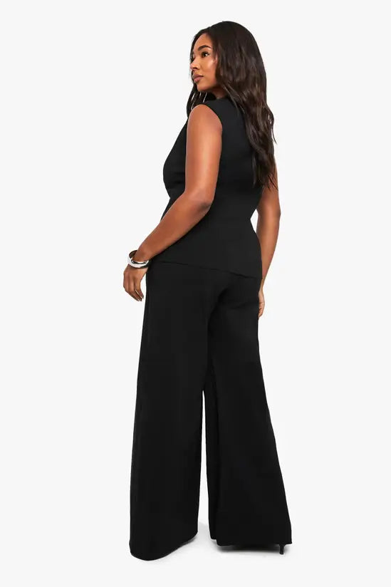 boohoo Plus Bengaline Cinched Waist Top