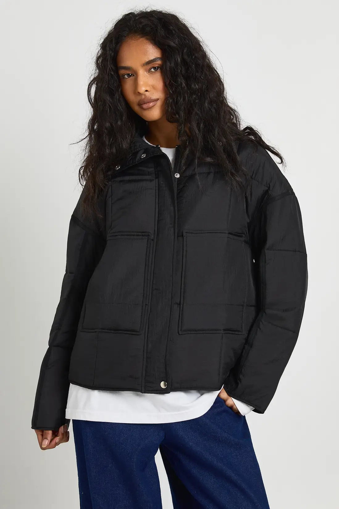 boohoo Square Quilted Puffer Jacket