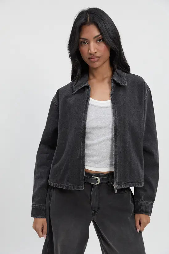 boohoo Collared Denim Jacket