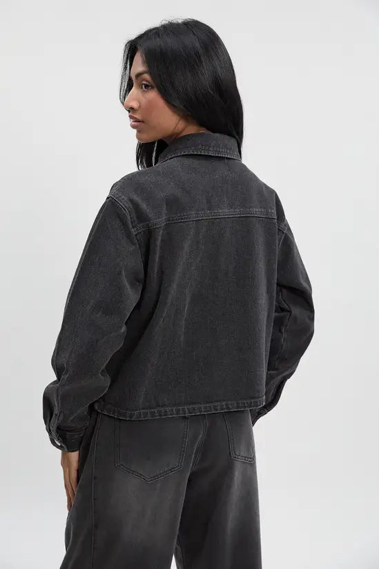 boohoo Collared Denim Jacket