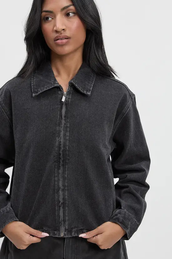 boohoo Collared Denim Jacket
