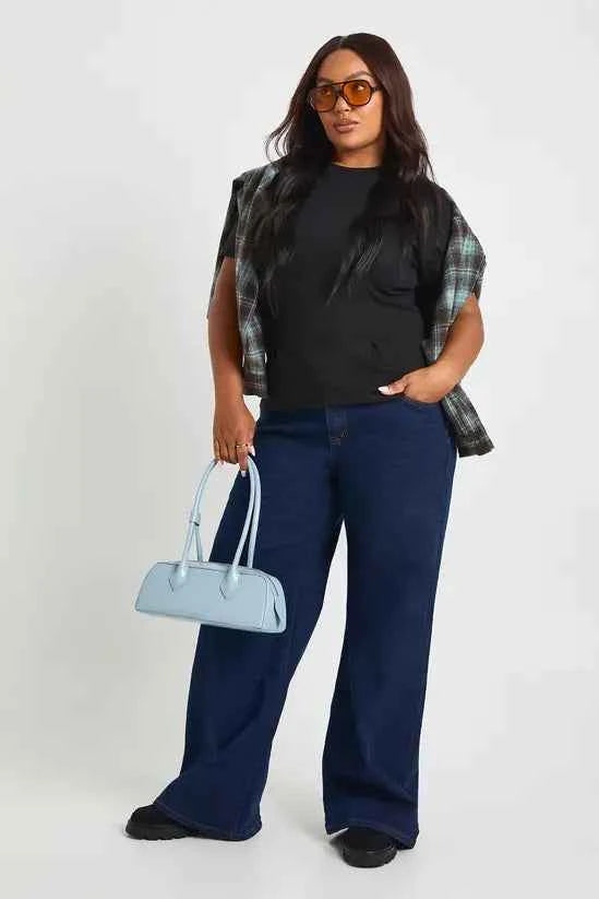 boohoo Plus Cotton Cinched Waist T-Shirt