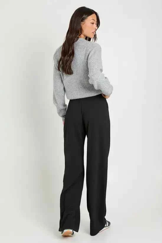 boohoo Tall Basics Wide Leg Trousers