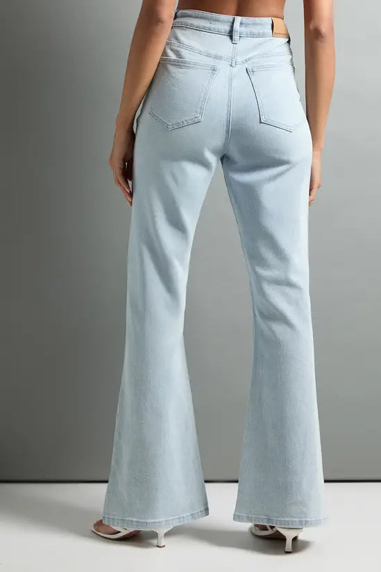 boohoo The High Waist Flare Jean