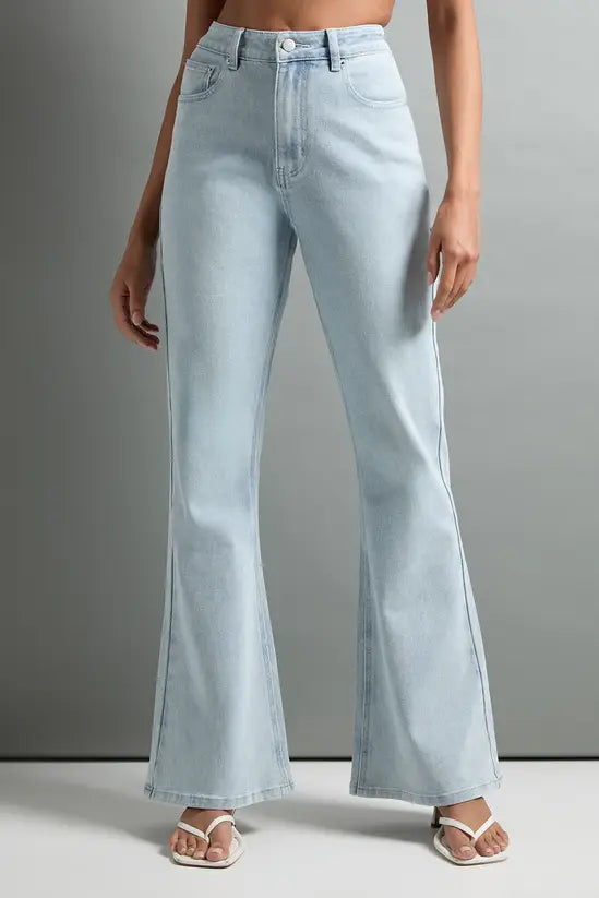 boohoo The High Waist Flare Jean