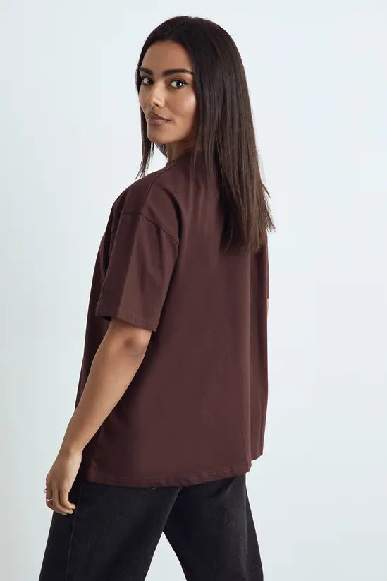 boohoo Basic Oversized Short Sleeve T-Shirt