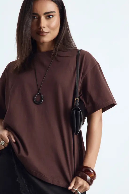 boohoo Basic Oversized Short Sleeve T-Shirt