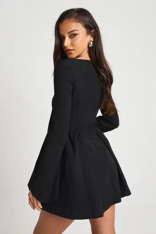 boohoo Structured Corset Skater Dress