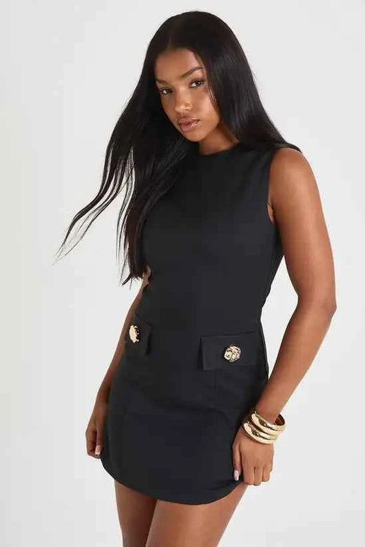 boohoo Tailored A-line Mini Dress