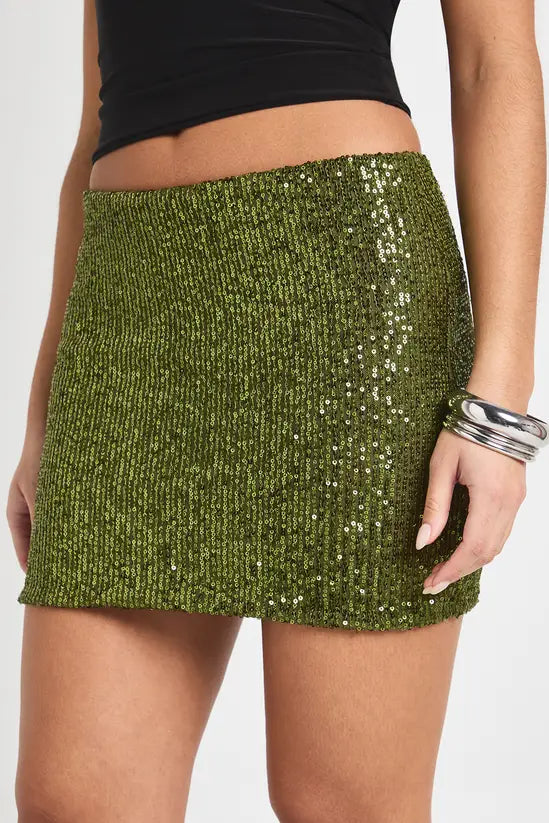 boohoo Sequin Mini Skirt