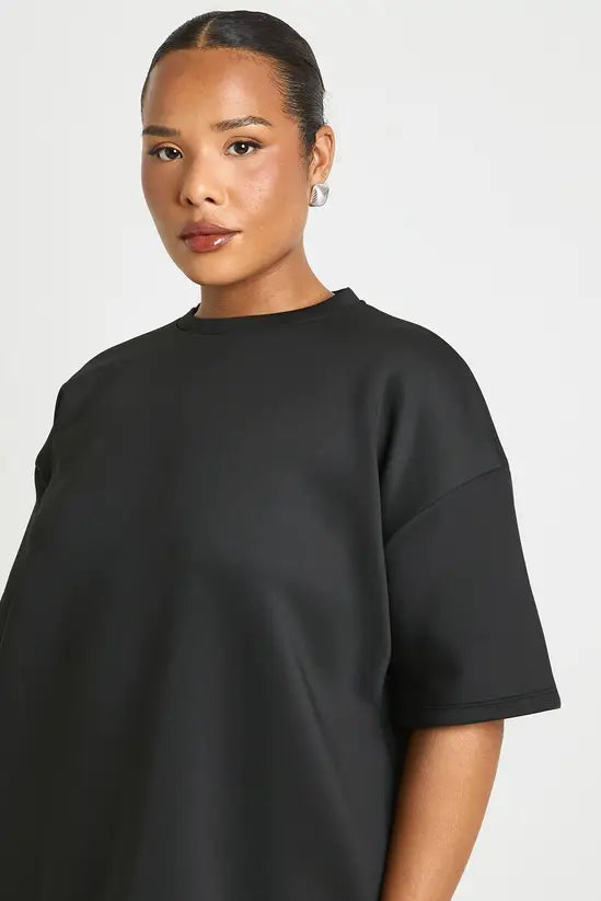 Boohoo Plus Interlock Oversized T-shirt