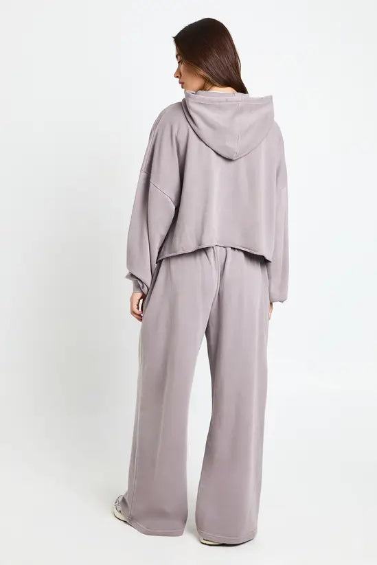 boohoo Petite Washed Distressed Hoodie