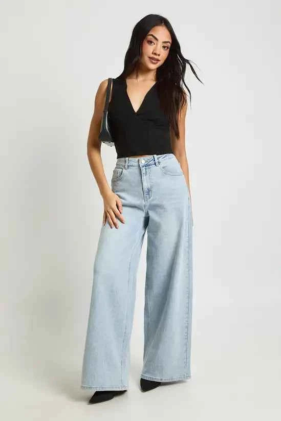 boohoo Bengaline Plunge Corset