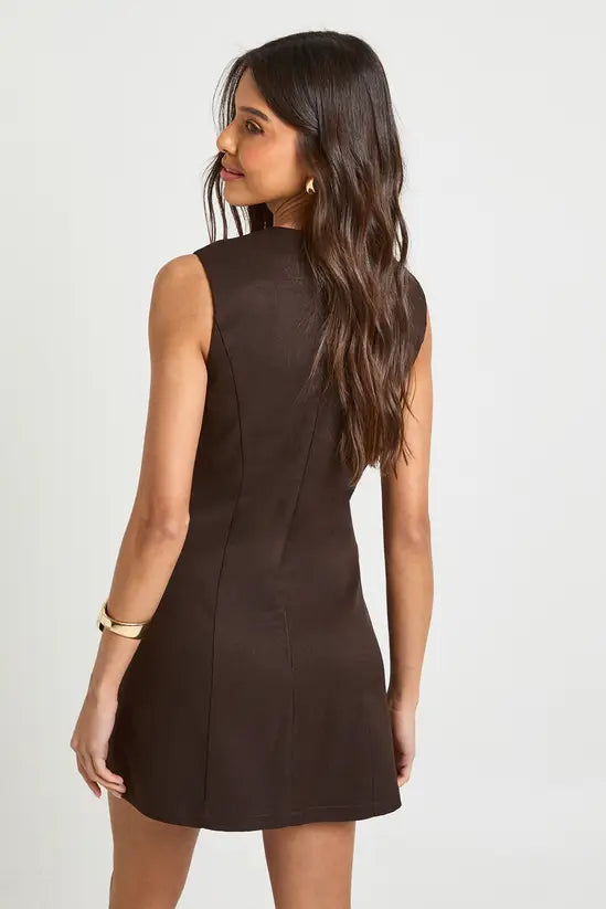boohoo Tailored A-line Mini Dress