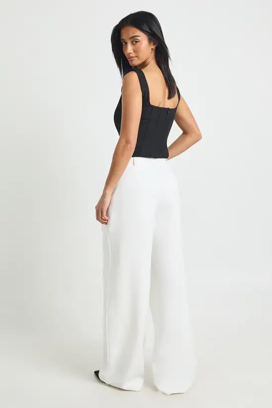 boohoo Petite Tailored Wide Leg Trouser