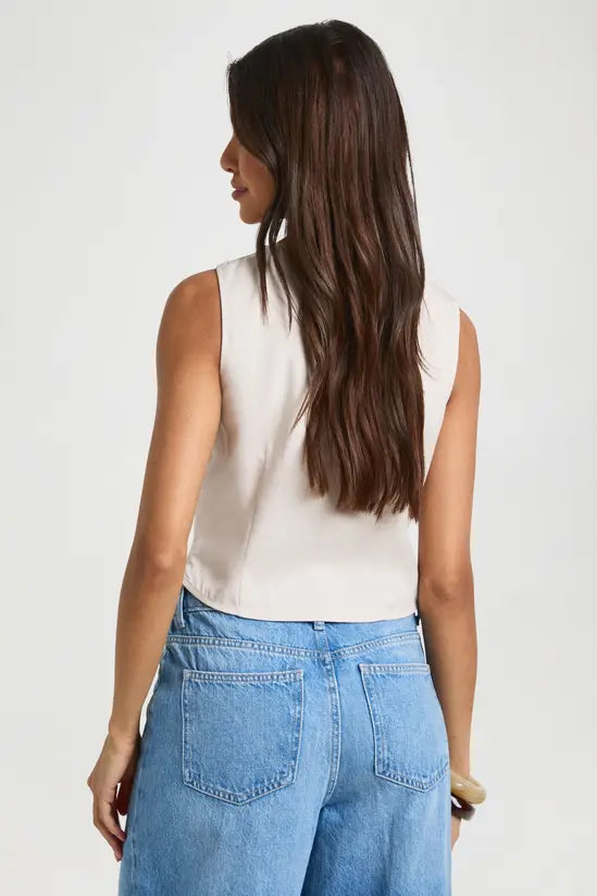 boohoo Crepe Beaded Cowl Neck Top