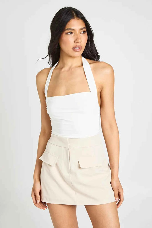 boohoo Tall Marl Pocket Detail Skort