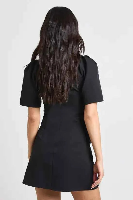boohoo Structured Seam Detail Mini Dress