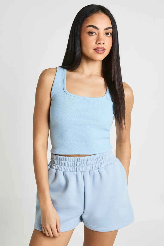 boohoo Basic Rib Tank Vest Top