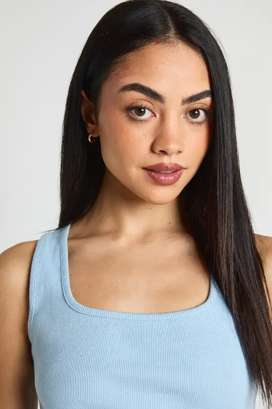 boohoo Basic Rib Tank Vest Top