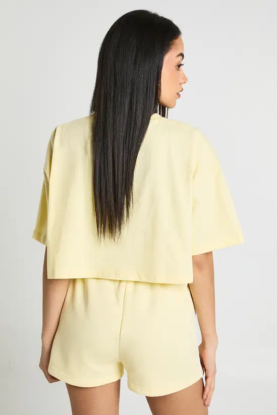 boohoo Basic Oversized Boxy Crop T-Shirt
