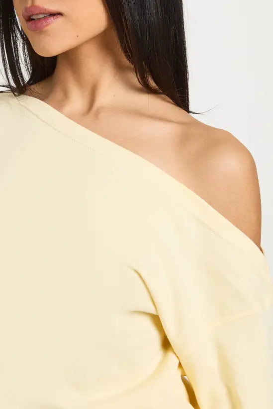 boohoo Cinched Waist Off Shoulder top