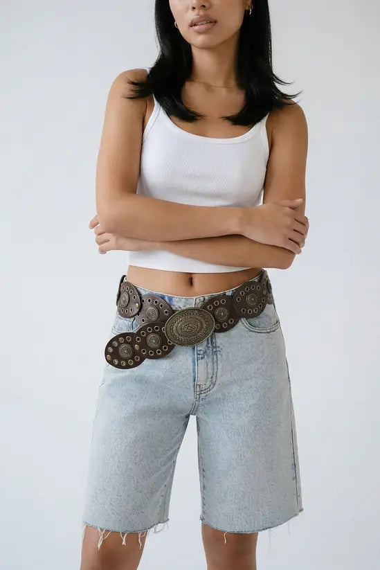 boohoo Western Disc Belt