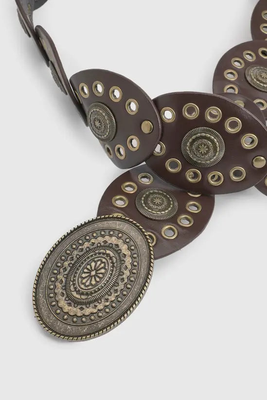 boohoo Western Disc Belt