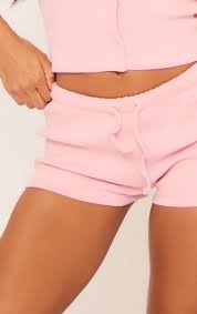 Ego - Fold Over Waist Hot Pants In Pink