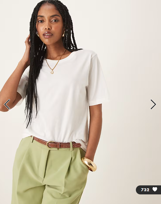 JDY t-shirt in white
