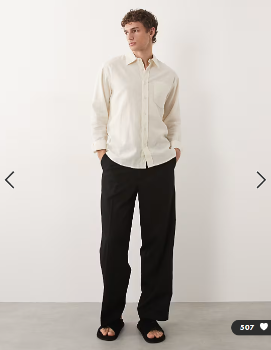 Jack & Jones Toby wide leg tailored trouser in black
