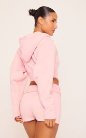 Ego - Fold Over Waist Hot Pants In Pink
