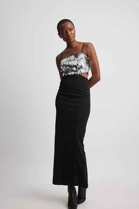 Na-kd Sequin Jersey Dress