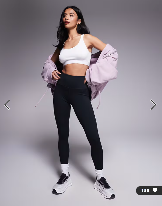 4505 Petite Icon soft touch high waist yoga legging in black