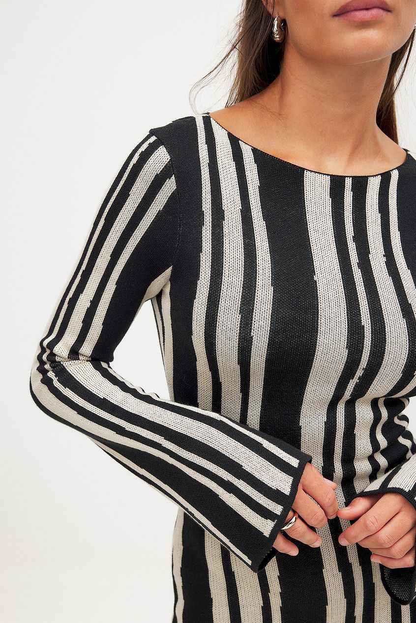 Na-kd Jacquard Knitted Maxi Dress