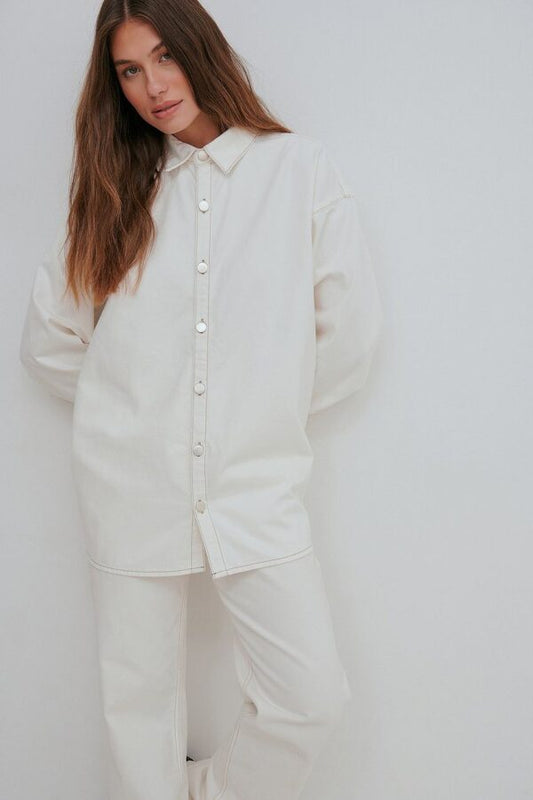 Oversized Denim Shirt Offwhite