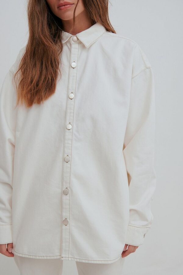 Oversized Denim Shirt Offwhite